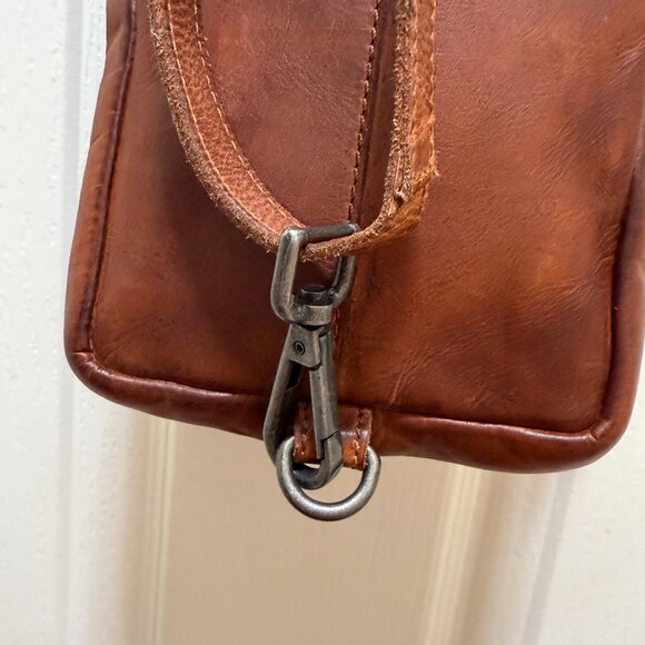 Vilenca Holland Leather Crossbody Bag Brown Phone Bag Adjustable Strap Boho - Picture 13 of 15